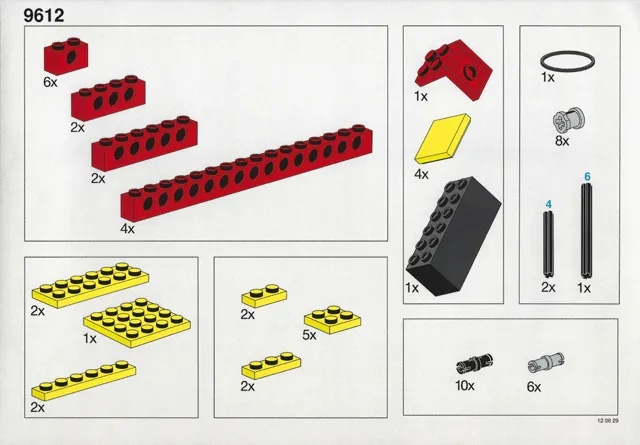 Set 9612 Inventory Card (1993 Version)