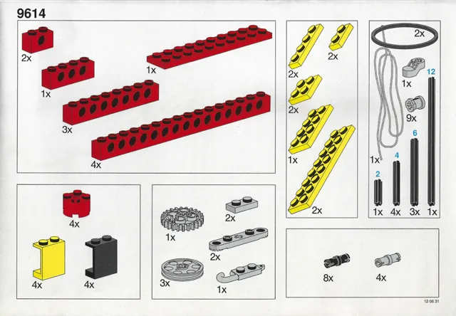 Set 9614 Inventory Card (1993 Version)
