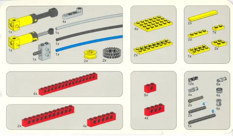 Set 9617 Activity Booklet - Parts Tray Organizer Card