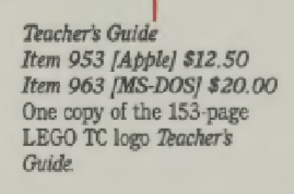 LEGO TC logo Teacher's Guide (MS-DOS)
