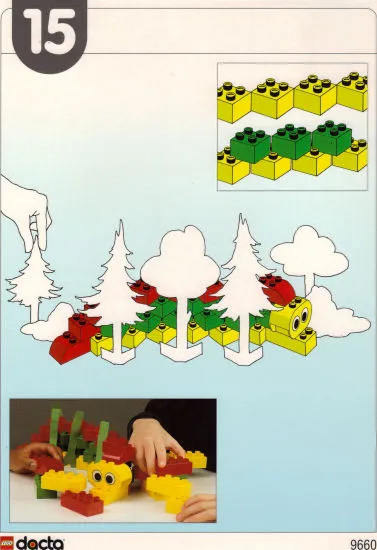 Set 9660 Activity Card 15/16 - {Caterpillar / Balance Tower}