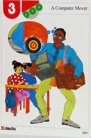 Set 9661 Activity Card Red 3 - A Computer Mover (4100117 - UK/AUS/NZ/OS)
