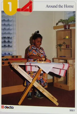 Set 9661 Activity Card Orange 1 - Around the Home (4100117 - UK/AUS/NZ/OS)