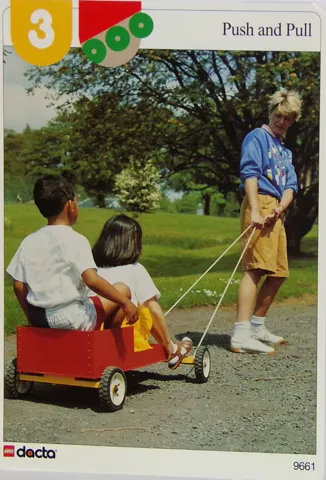 Set 9661 Activity Card Orange 3 - Push and Pull (4100117 - UK/AUS/NZ/OS)