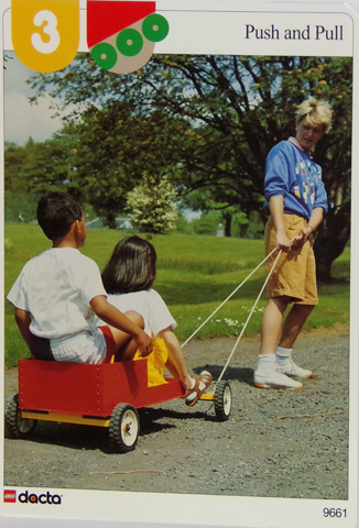 Set 9661 Activity Card Orange 3 - Push and Pull (4100117 - UK/AUS/NZ/OS)