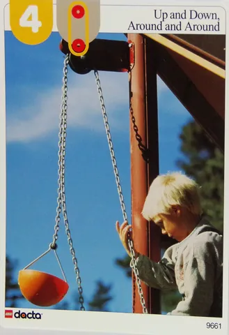 Set 9661 Activity Card Orange 4 - Up and Down, Around and Around (4100117 - UK/AUS/NZ/OS)