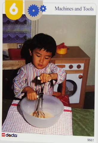 Set 9661 Activity Card Orange 6 - Machines and Tools (4100117 - UK/AUS/NZ/OS)