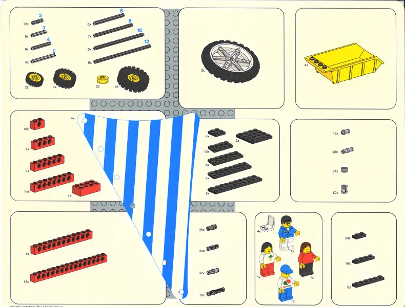 Set 9684 Activity Booklet 2 - Lower Parts Tray Organizer Card (4.180.643)