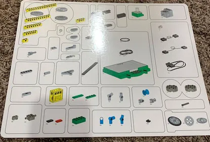 Set 9684 Cover and Upper Parts Tray Organizer Card (4.180.639)