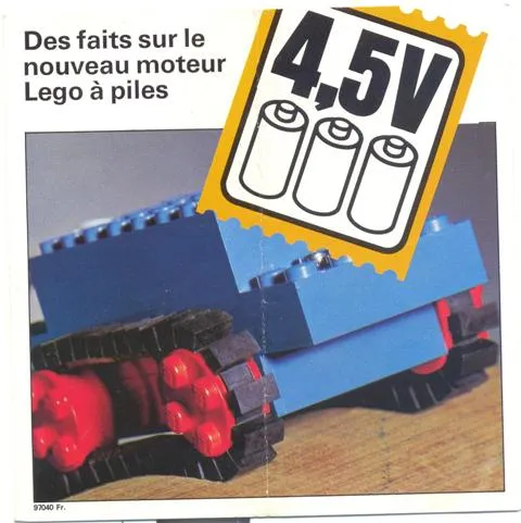 Des faits sur le nouveau moteur Lego à piles (97040 Fr.)