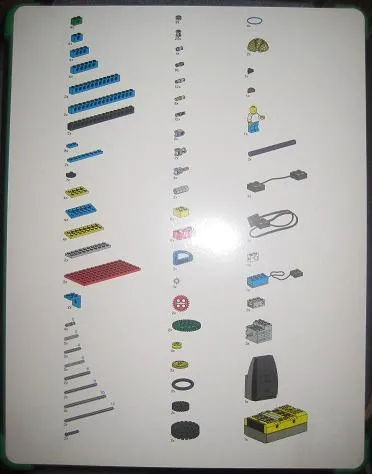 Set 9785 Activity Booklet 2 - Lower Parts Tray Organizer Card