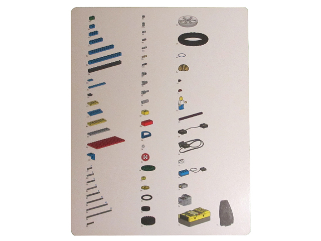 Set 9786 Activity Booklet 2 - Inventory and Lower Parts Tray Organizer Card