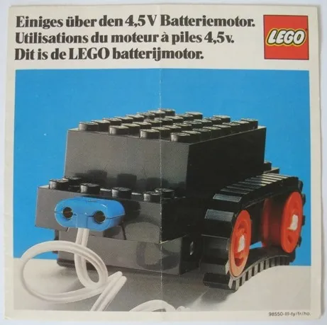 Einiges über den 4,5V Batteriemotor. (98550-III-ty/fr/ho.)