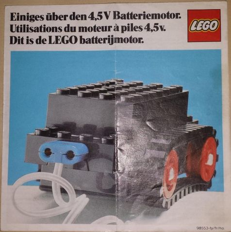 Einiges über den 4,5V Batteriemotor. (98553-ty/fr/ho.)