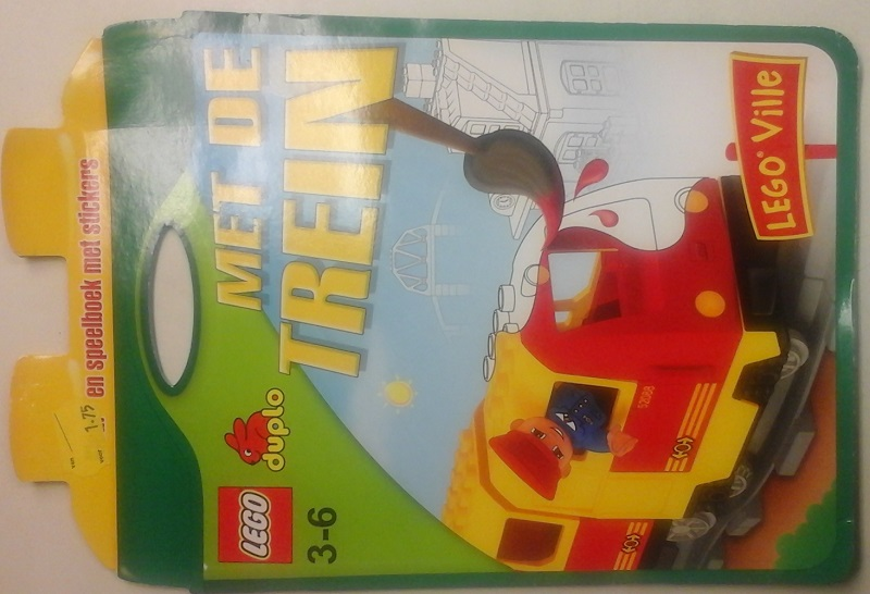 Duplo 3-6 Kleur en Speelboek met stickers 'met de trein' (ISBN: 90-412-18254)