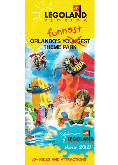 LEGOLAND Florida Park Guide 2012 with Map