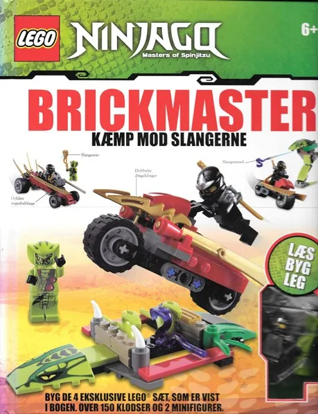 NINJAGO - Brickmaster: Kæmp Mod Slangerne (Hardcover) (Danish Edition)
