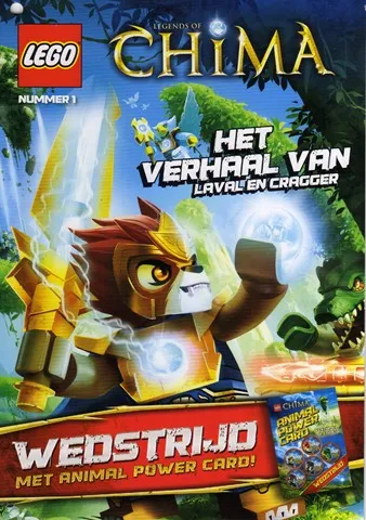 LEGENDS OF CHIMA Comic Book - Issue 1 - Het Verhaal van Laval en Cragger (with Competition Form) (Dutch Edition - Belgium)