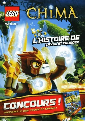 LEGENDS OF CHIMA Comic Book - Issue 1 - L'HISTOIRE DE LAVAL ET CRAGGER (with Competition Form) (French Edition)