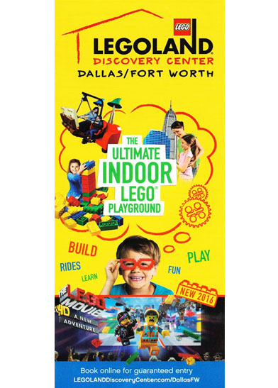 LEGOLAND Discovery Center Dallas/Fort Worth Attraction Guide 2016 with Map
