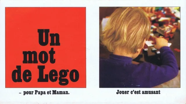 Un mot de Lego Booklet (B. 3050-sch2)