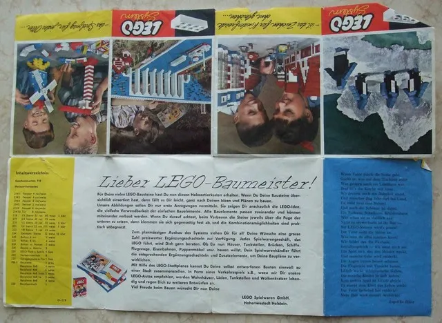 Ideas Brochure / Content List (included in Set 710-4) D-119