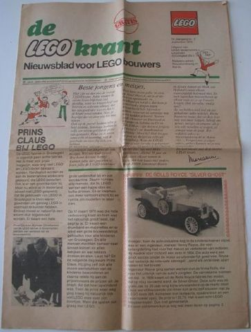Newspaper 'De LEGO Krant' no. 2 - 1976