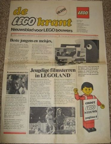 Newspaper 'De LEGO Krant' no. 4 - May 1977