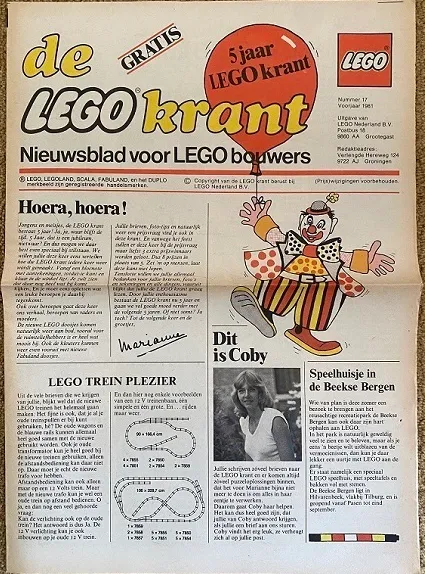 Newspaper 'De LEGO Krant' no. 17 - 1981