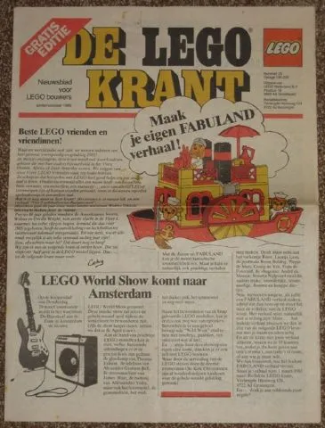Newspaper 'De LEGO Krant' no. 29 - 1985