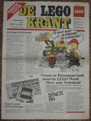 Newspaper 'De LEGO Krant' no. 33 - 1986