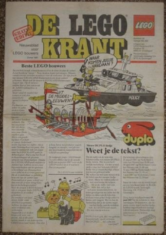 Newspaper 'De LEGO Krant' no. 36 - 1987