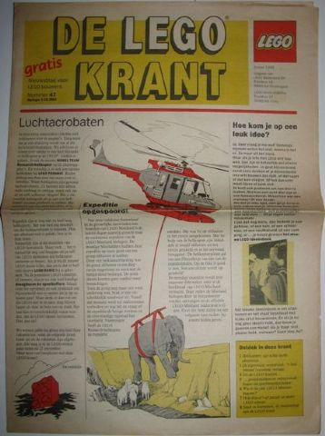 Newspaper 'De LEGO Krant' no. 47 - 1990