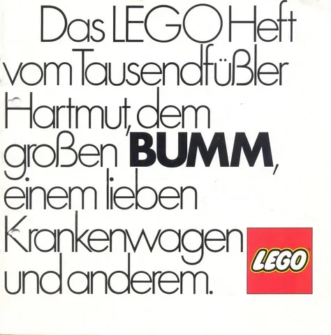 Das LEGO Heft vom Tausendfüßler Hartmut, dem großen BUMM, einem lieben Krankenwagen und anderem
