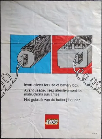 Instructions for use of battery box (104278)