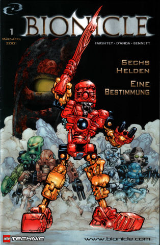 Bionicle # 1 März/April 2001 Sechs Helden Eine Bestimmung