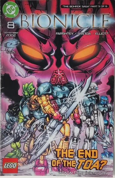 Bionicle # 8 September 2002 The End Of The Toa? (Non-foil cover) (English - CA Edition)