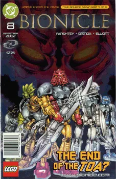 Bionicle # 8 September 2002 The End Of The Toa? (Foil Cover)