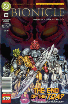 Bionicle # 8 September 2002 The End Of The Toa? (Foil Cover)