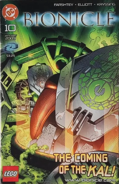 Bionicle #10 January 2003 The Coming Of The Kal - Mini Version (English - CA Edition)