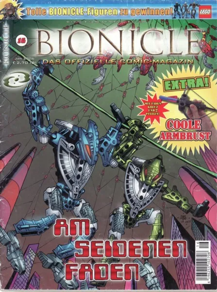 Bionicle #16 January 2006 Am seidenen Faden