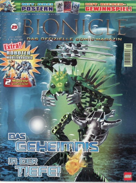Bionicle #25 July 2007 Das Geheimnis in der Tiefe!