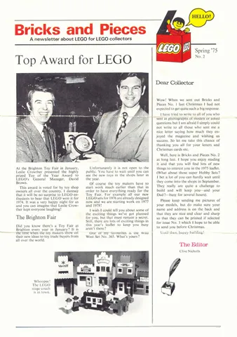 Bricks and Pieces Issue 2 - 1975 Spring