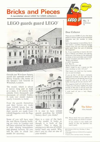 Bricks and Pieces Issue 3 - 1976 Christmas