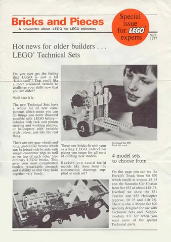 Bricks and Pieces Special Issue - 1977 September