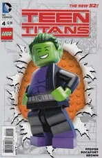 Super Heroes Comic Book, DC, Teen Titans #4 Variant Cover