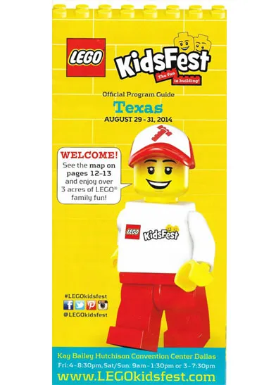 Event Guide, LEGO KidsFest Official Program Guide 2014 (Texas)