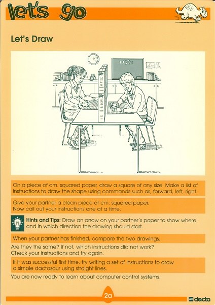 Let's Go, Activity Card 2 - Let's Draw