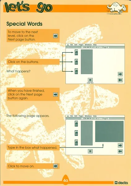 Let's Go, Activity Card 4 - Special Words