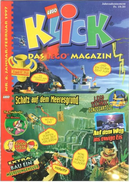 LEGO Klick Magazine 1997 Issue 6 January/February (Swiss)